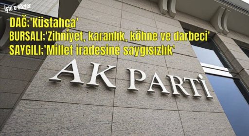 AK Parti’den CHP’li Özel’e sert cevaplar