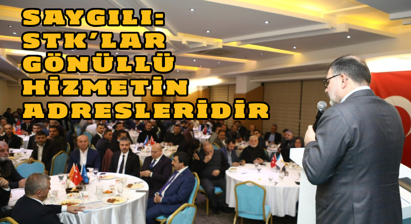 Saygılı: STK’lar gönüllü hizmetin adresleridir