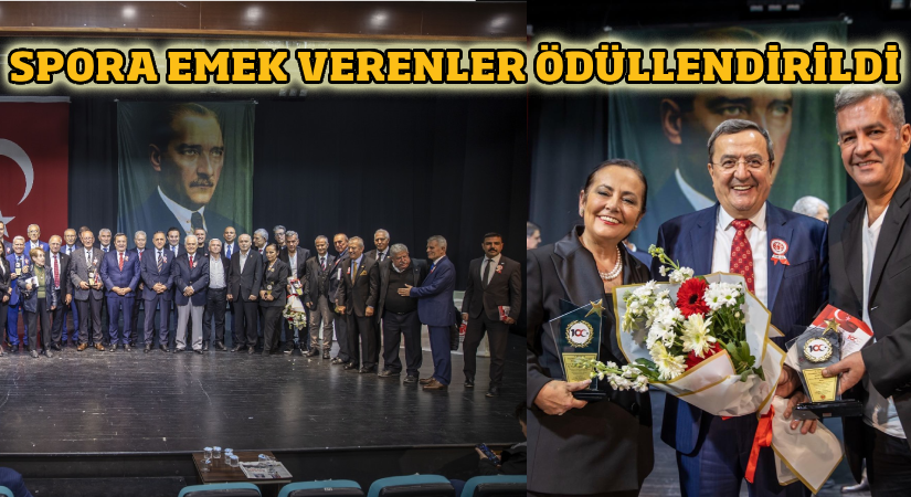 Spora emek verenler ödüllendirildi