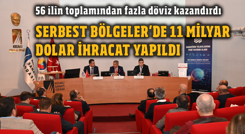 Serbest Bölgeler’de 11 milyar dolar ihracat yapıldı
