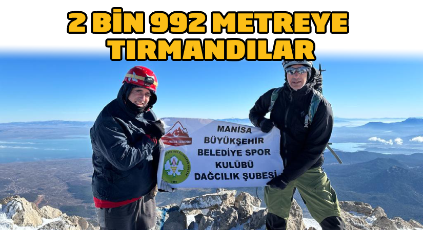 Yeşil Beyazlı Dağcılardan Yeni Yılın İlk Tırmanışı