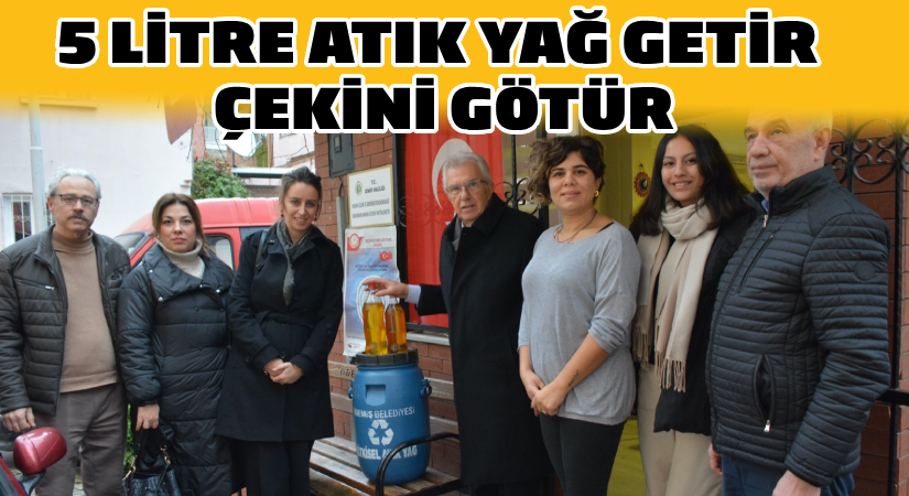 Ödemiş Belediyesi’nden çevreye duyarlı kampanya:  ‘5 litre atık yağ getir, çekini götür’