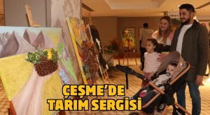 Çeşme’de TARIM temalı liseler arası tasarım yarışması sergisi açıldı