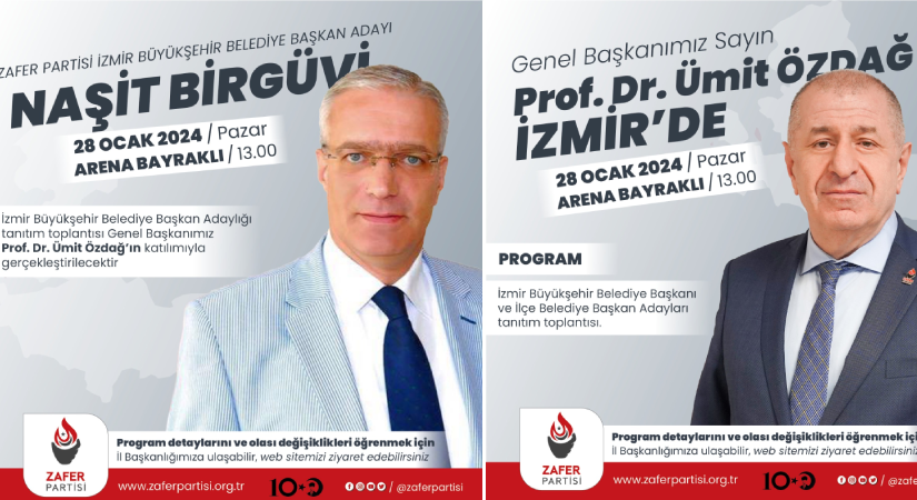 Naşit Birgüvi, Zafer Partisi’nin İzmir adayı