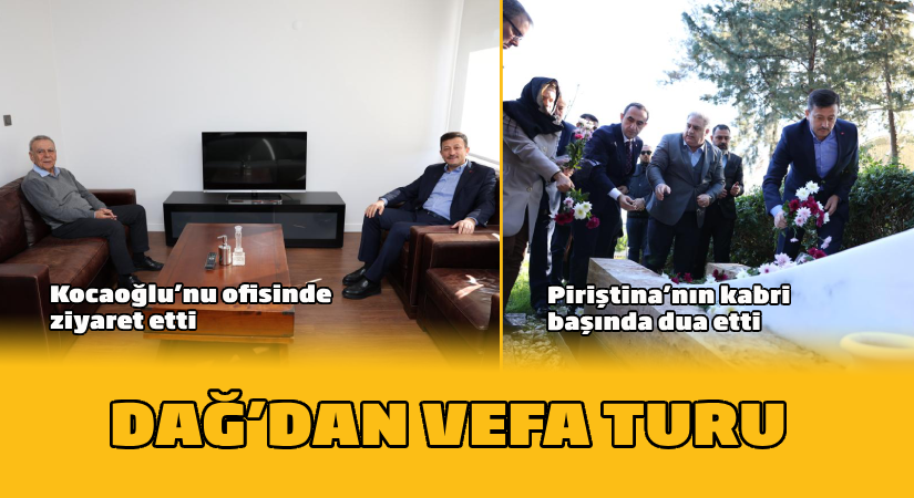 İzmir Büyükşehir Belediye Başkan Adayı Dağ’dan Piriştina’nın mezarına ve Kocaoğlu’na ziyaret