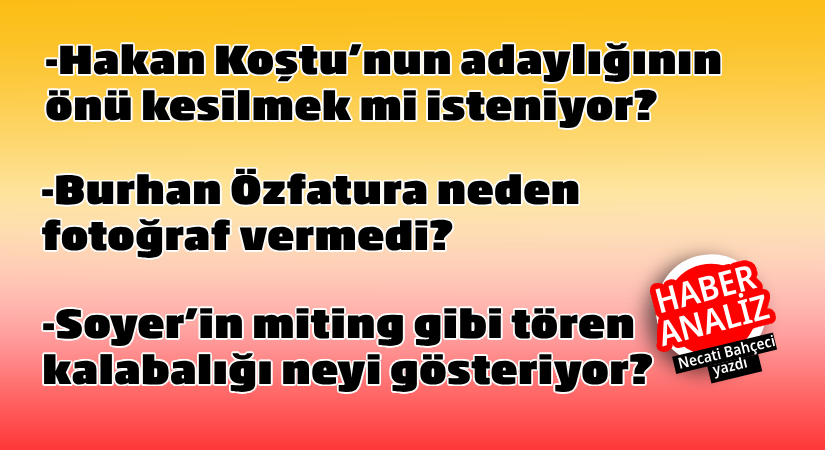 Üç isme sorular!