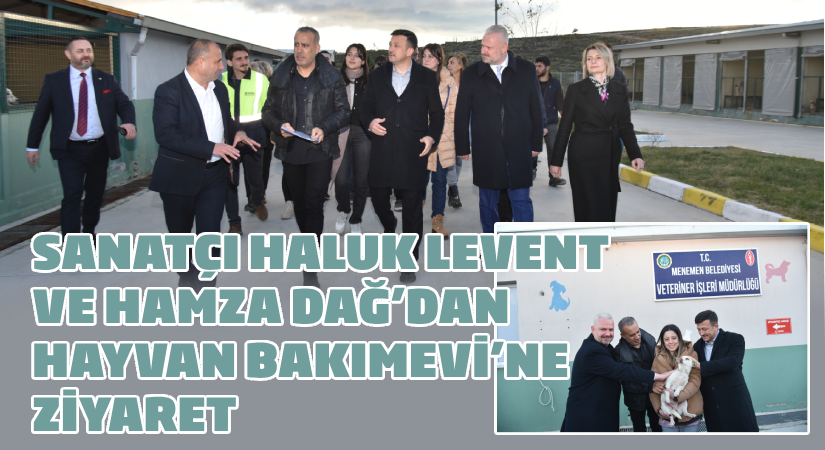 Sanatçı Haluk Levent ve Hamza Dağ’dan Hayvan Bakımevi’ne ziyaret