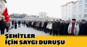 İzmir’de şehitler için okullarda saygı duruşu