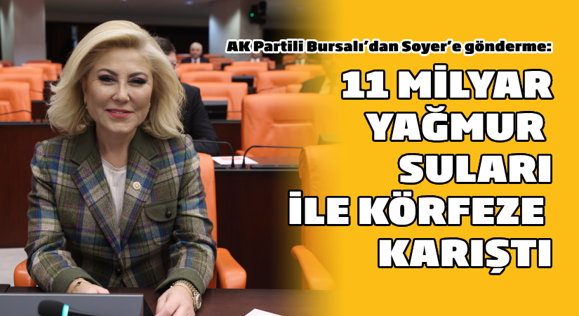 AK Partili Bursalı: 11 milyar yağmur suları ile körfeze karıştı