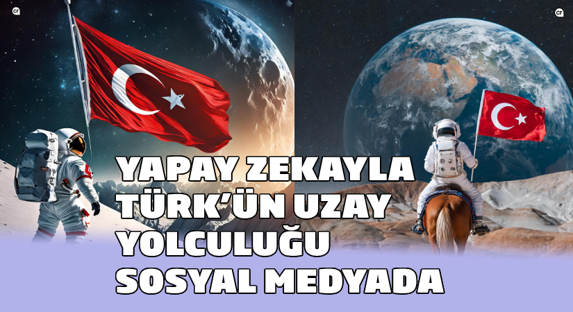 Yapay zekayla Türk’ün uzay yolculuğu sosyal medyada