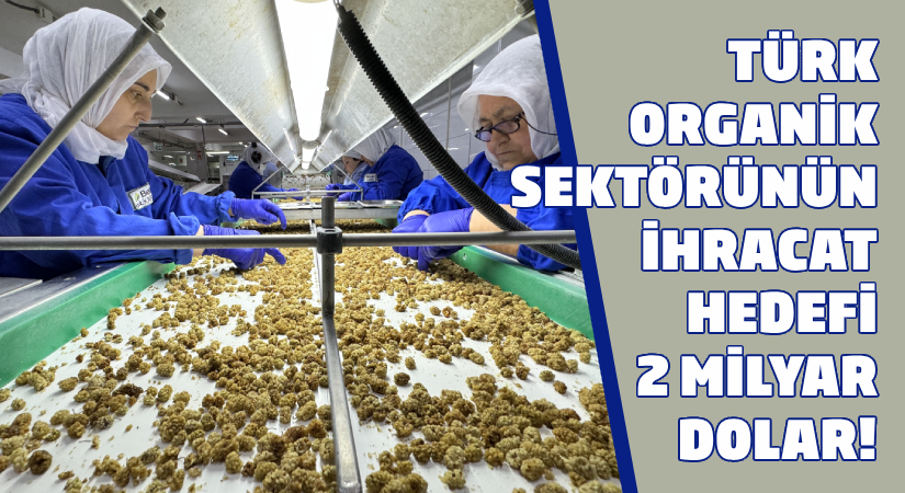 Türk organik sektörünün ihracat hedefi 2 milyar dolar!