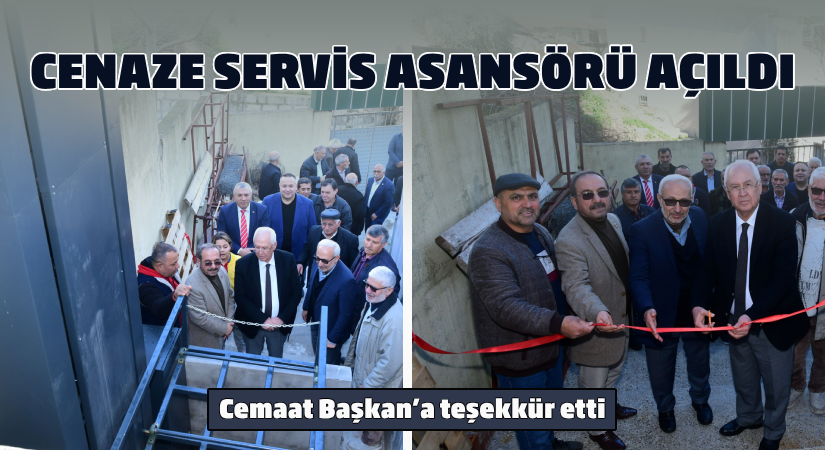 Cenaze Servis Asansörü Açıldı