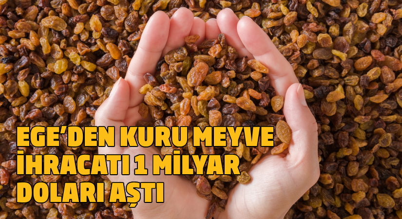 Ege’den kuru meyve ihracatı 1 milyar doları aştı