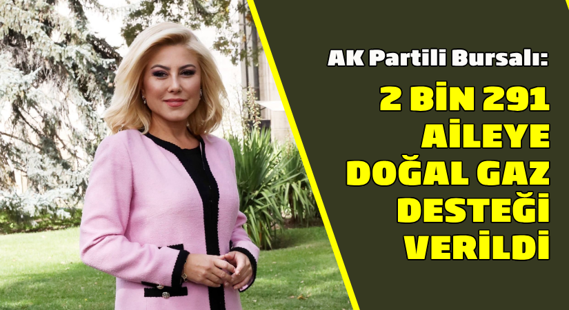 Bursalı: 2 bin 291 haneye doğal gaz desteği verildi