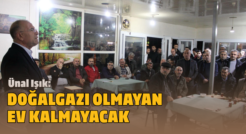 Ünal Işık: Doğalgazı olmayan ev kalmayacak