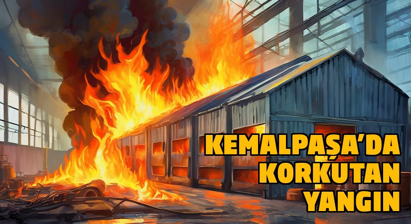 Kemalpaşa’da korkutan yangın