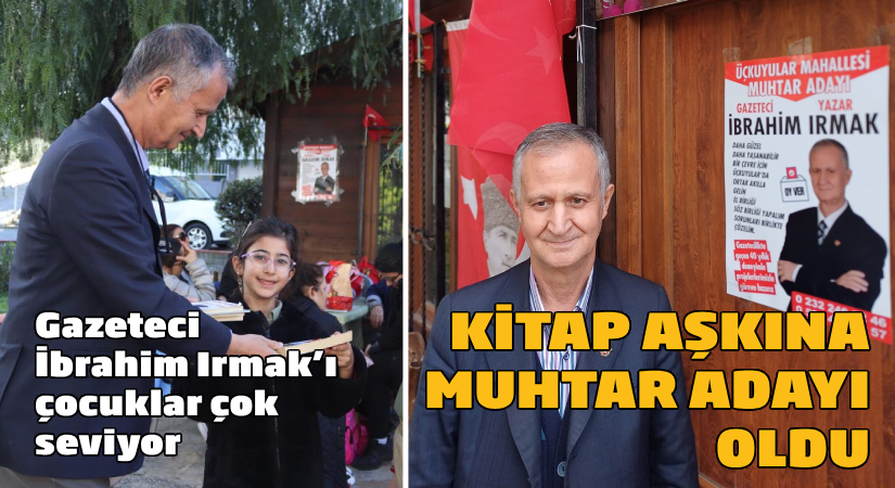 Kitap aşkına muhtar adayı oldu