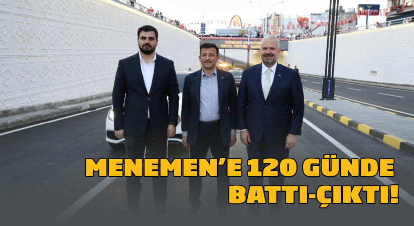 Menemen’e 120 günde battı-çıktı