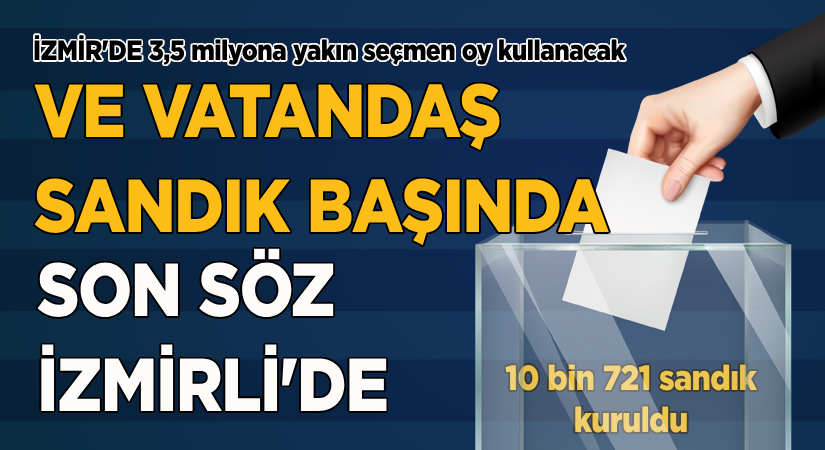 İzmirli sandık başında