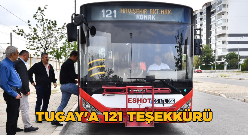 Başkan Tugay’a “otobüs hattı” teşekkürü