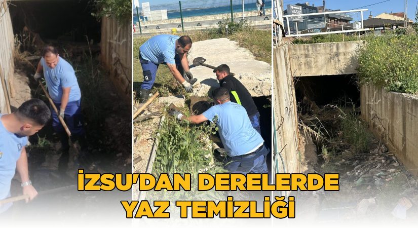 İZSU’dan derelerde yaz temizliği
