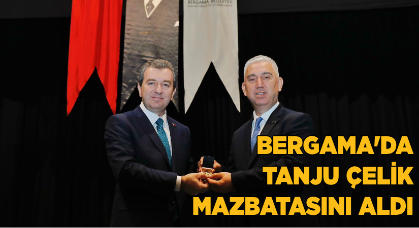 Bergama’da Tanju Çelik mazbatasını aldı