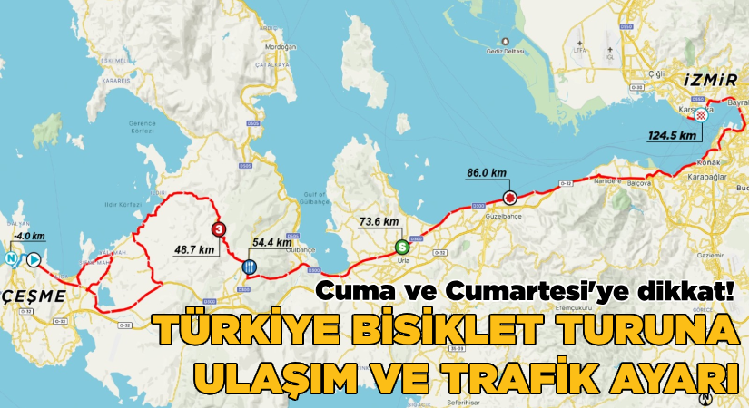 Toplu ulaşım ve trafikte Cumhurbaşkanlığı Bisiklet Turu düzenlemesi