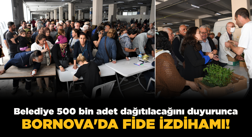 Bornova Belediyesi 500 bin fide dağıtıyor