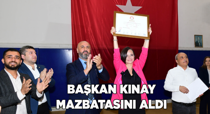Karabağlar’da Başkan Kınay mazbatasını aldı