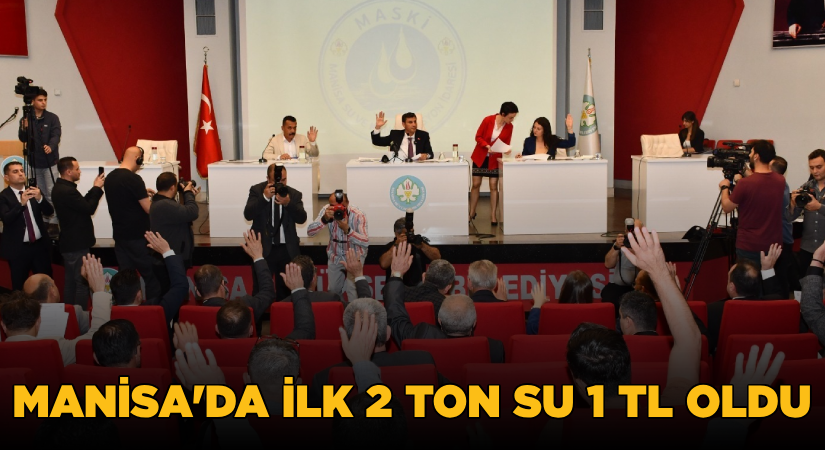 Manisa’da İlk 2 Ton Su 1 TL Oldu
