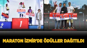 Maraton İzmir’de ödüller dağıtıldı