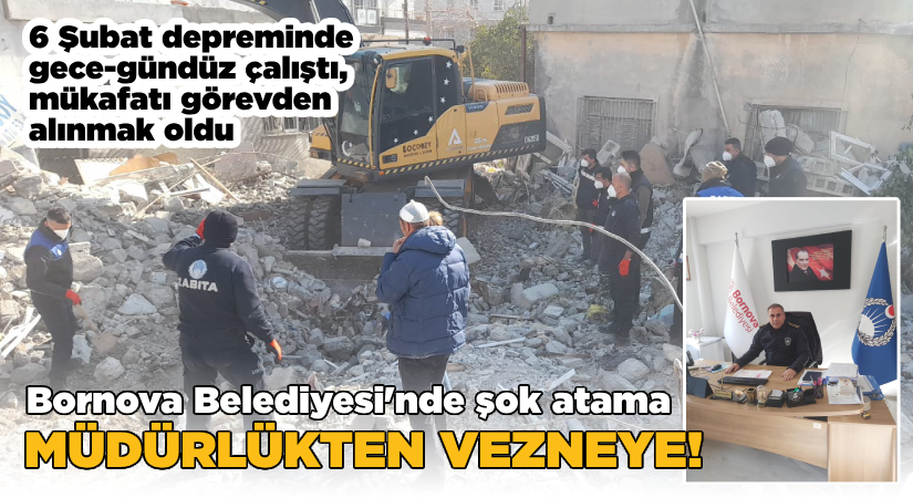 Bornova Belediyesi’nde şok atama! Müdürlükten vezneye