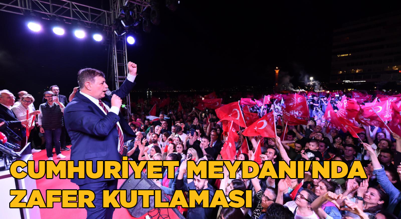 Cumhuriyet Meydanı’nda zafer kutlaması