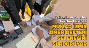 MÜSİAD İzmir, ‘Zimem’ defteri geleneğini sürdürüyor