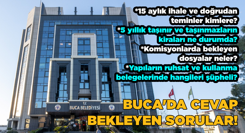 Buca’da cevap bekleyen sorular!