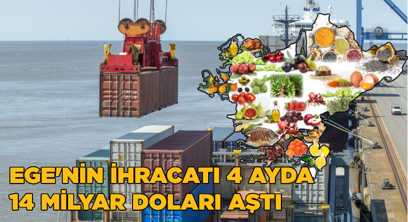 Ege Bölgesi’nin 4 aylık ihracatı 14 milyar doları aştı