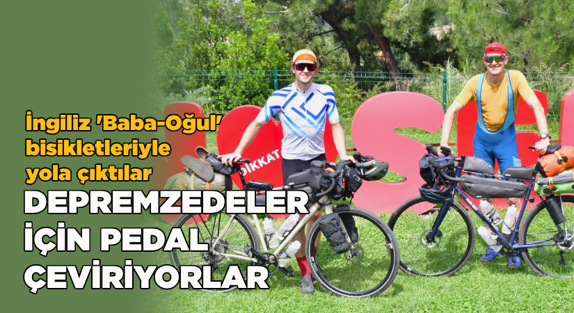 Depremzedeler için pedal çeviriyorlar