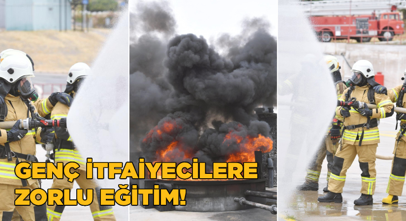 İzmir’in genç itfaiyecileri sıkı eğitimlerle göreve hazırlanıyor