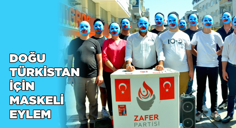 Doğu Türkistan için maskeli eylem