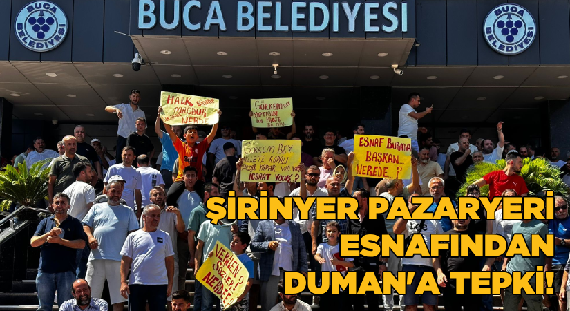 Şirinyer Pazaryeri esnafından  Duman’a tepki!