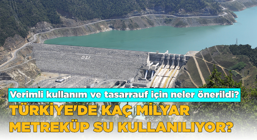 Türkiye’de kaç milyar metreküp su kullanılıyor?