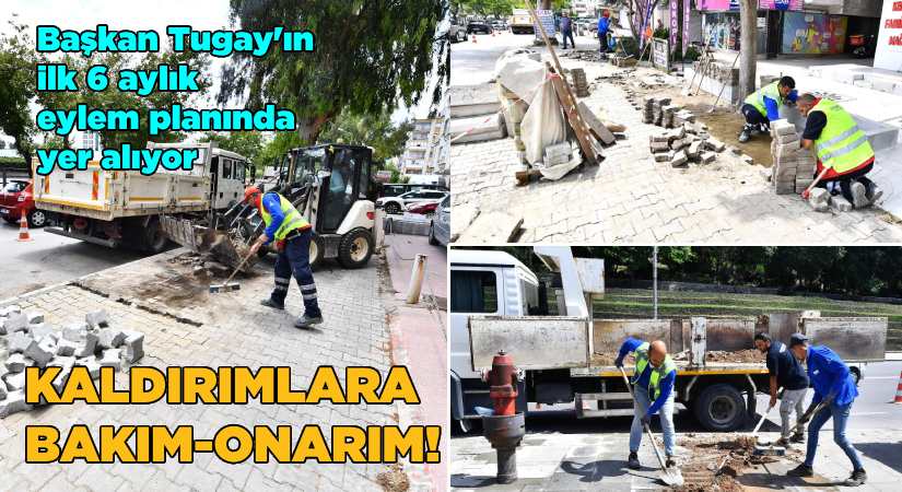 Kaldırımlara bakım-onarım!