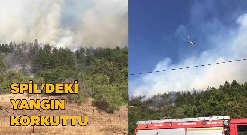 Spil’deki yangın korkuttu
