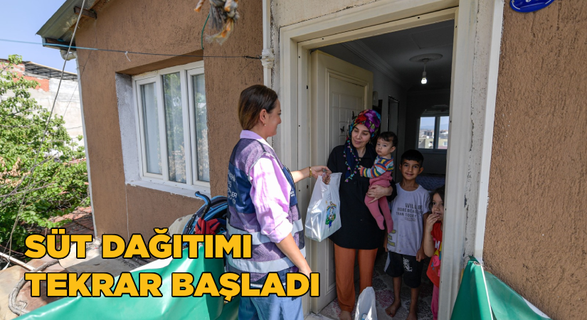 Süt dağıtımı tekrar başladı