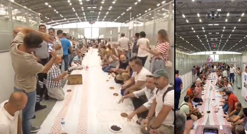 Bu kez de yer sofralı eylem