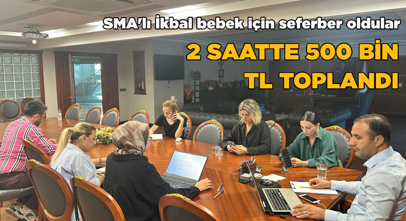 2 saatte 500 bin TL toplandı