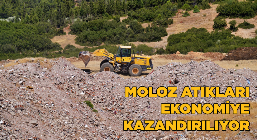İzmir’de moloz ve hafriyat atıkları ekonomiye kazandırılıyor