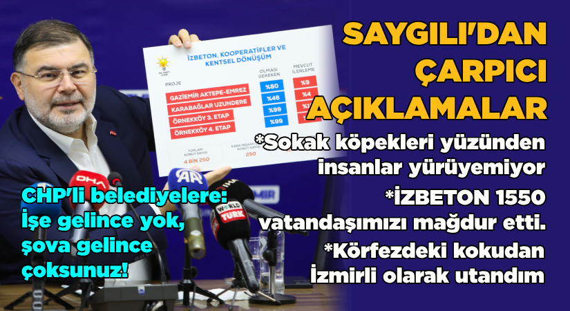AK Partili Saygılı’dan çarpıcı açıklamalar