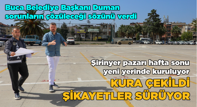 Şirinyer Pazarı hafta sonu yeni yerinde kuruluyor