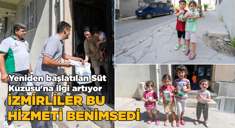 Yeniden başlatılan Süt Kuzusu’na ilgi artıyor-İzmirililer bu hizmeti benimsedi